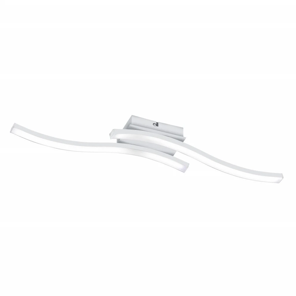 Plafón de techo Trio Route LED 2 luces blanco mate 4000K 56cm R