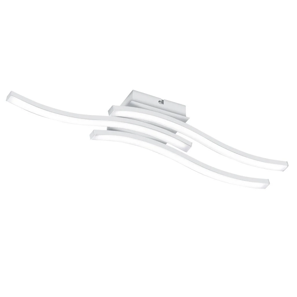 Plafón de techo Trio Route LED 3 luces blanco mate 4000K 56cm R