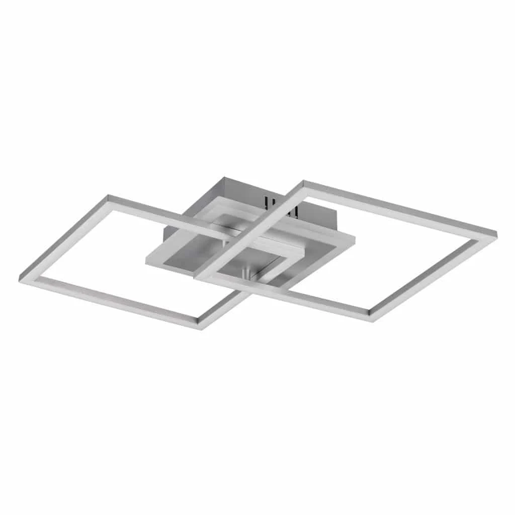 Plafón de techo Trio Venida LED titán 3000K regulable 57,5cm R