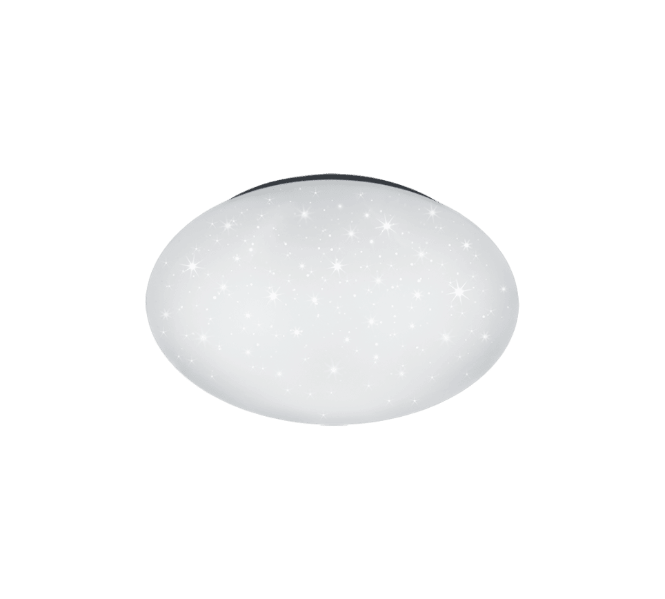 Plafón de techo Trio Lukida LED blanco CCT regulable con mando Ø38cm R