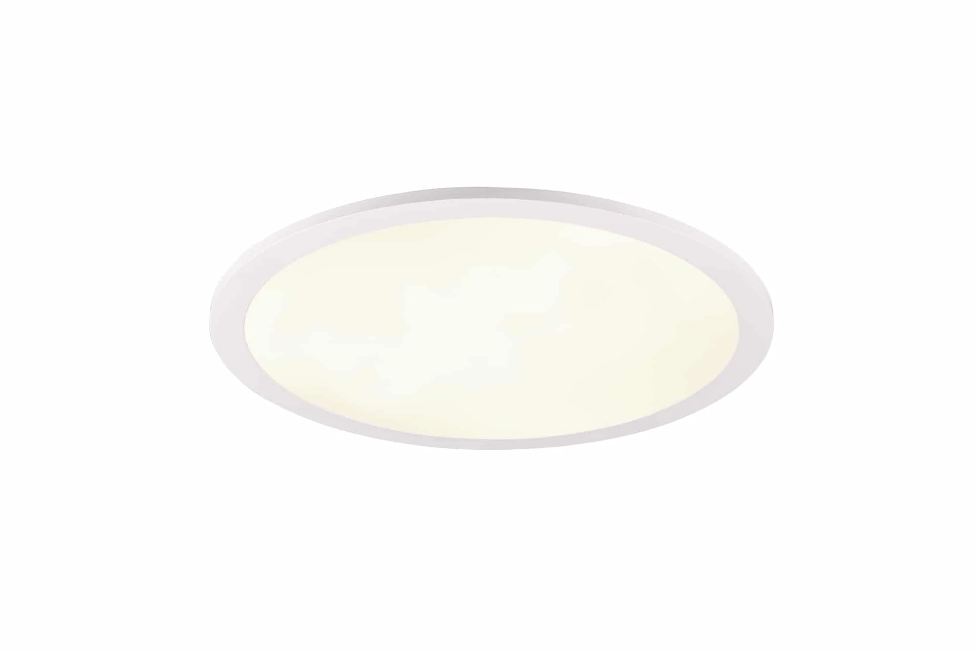 Trio Tiberius Plafón LED de plástico blanco R