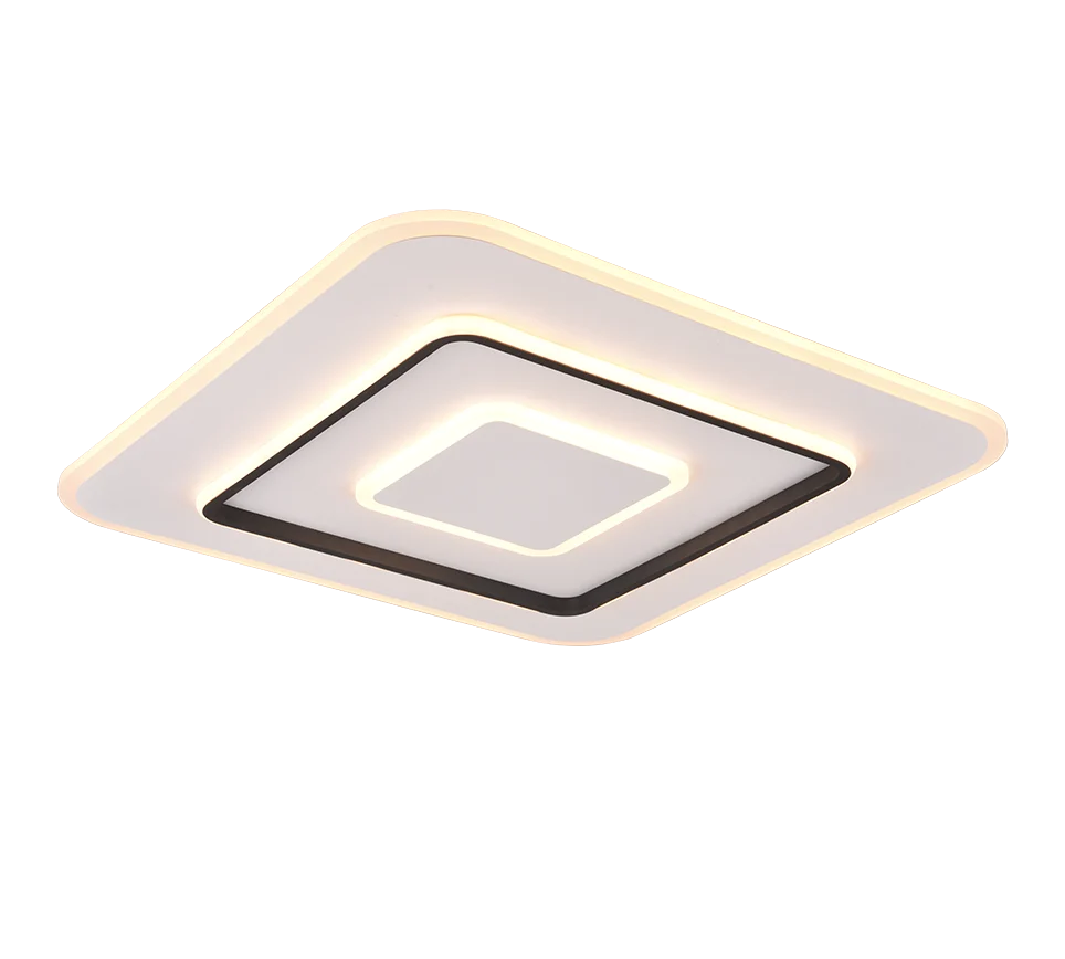 Plafón de techo Jora Trio blanco mate 55W con mando LED 2700K 64293931