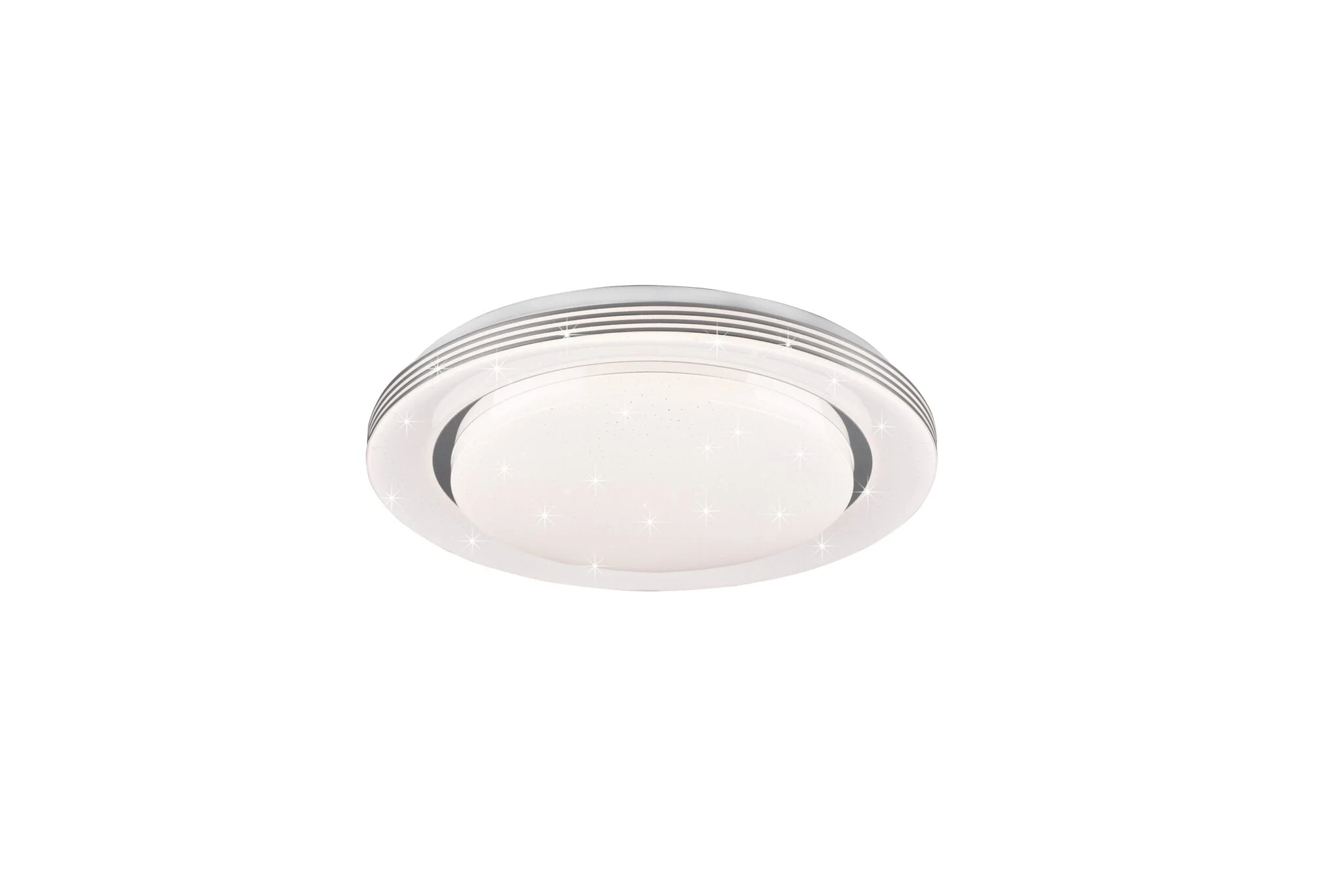 Plafón de techo Trio Atria LED blanco CCT regulable con mando Ø38cm R