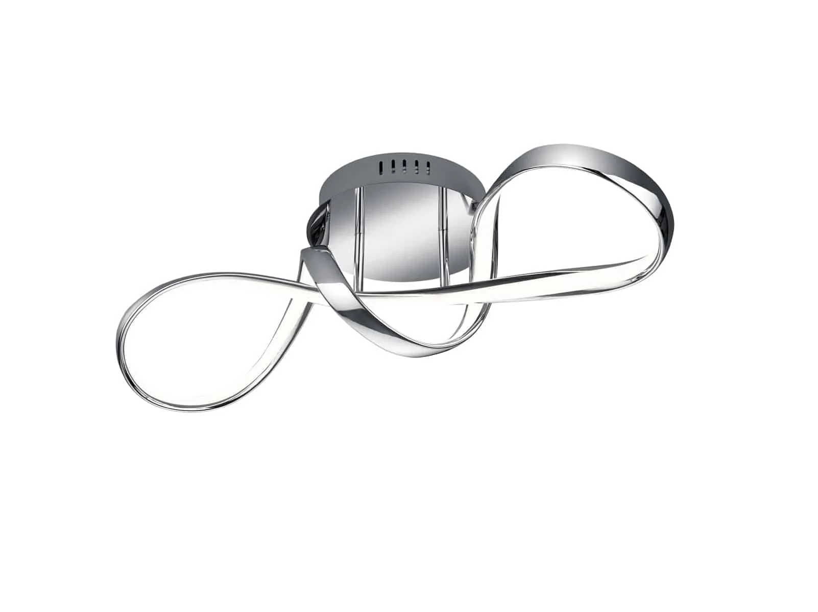 Plafón de techo Trio Perugia LED cromo 4000K regulable 60cm R