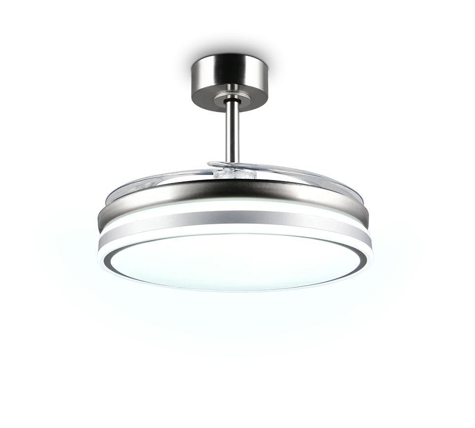 Ventilador de techo Trio Volda LED níquel mate CCT Ø106cm R69642107