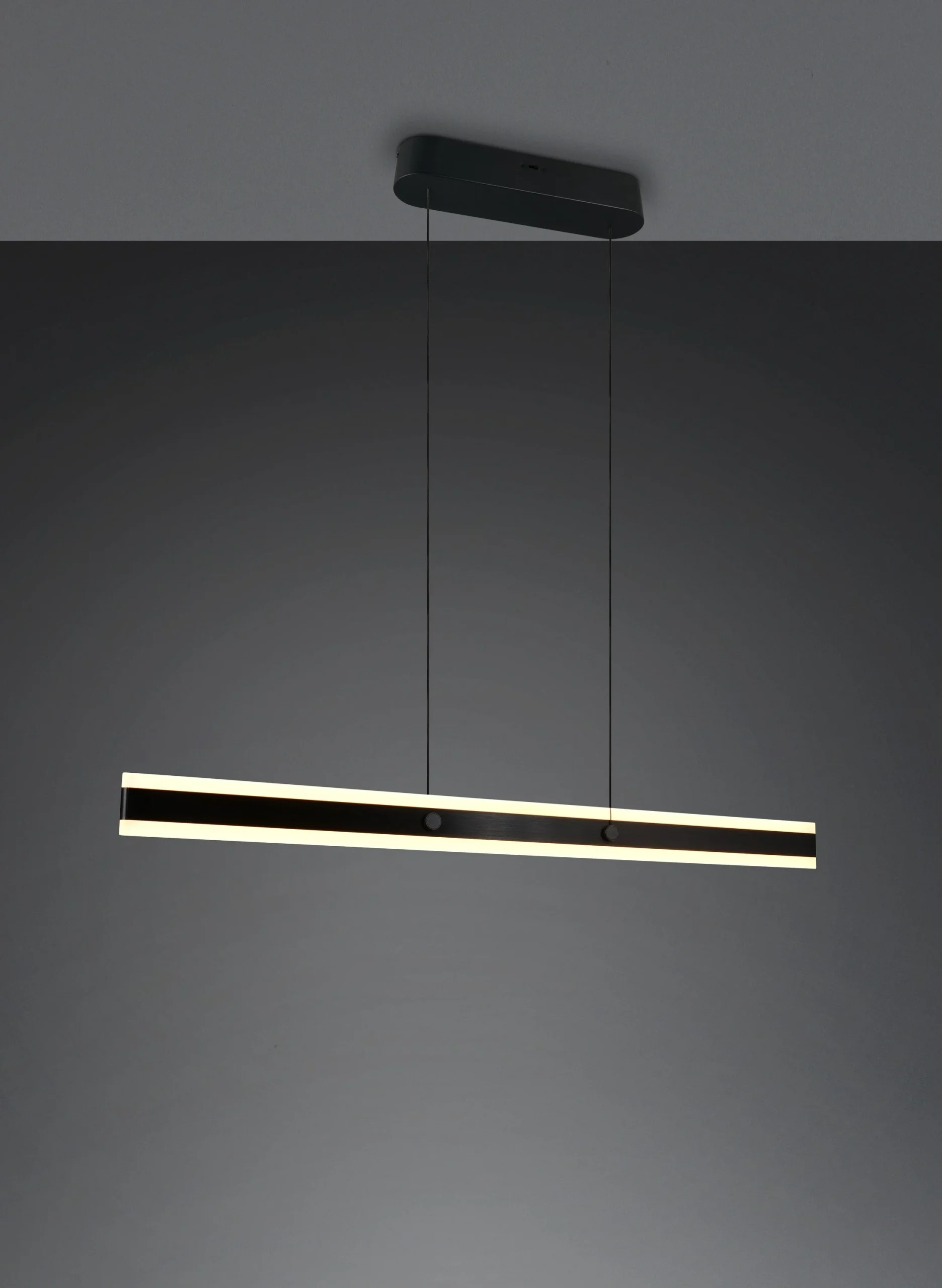 Lámpara colgante Trio Arcola negro mate 115x150cm 2300+3000+4000K 36W 331210132
