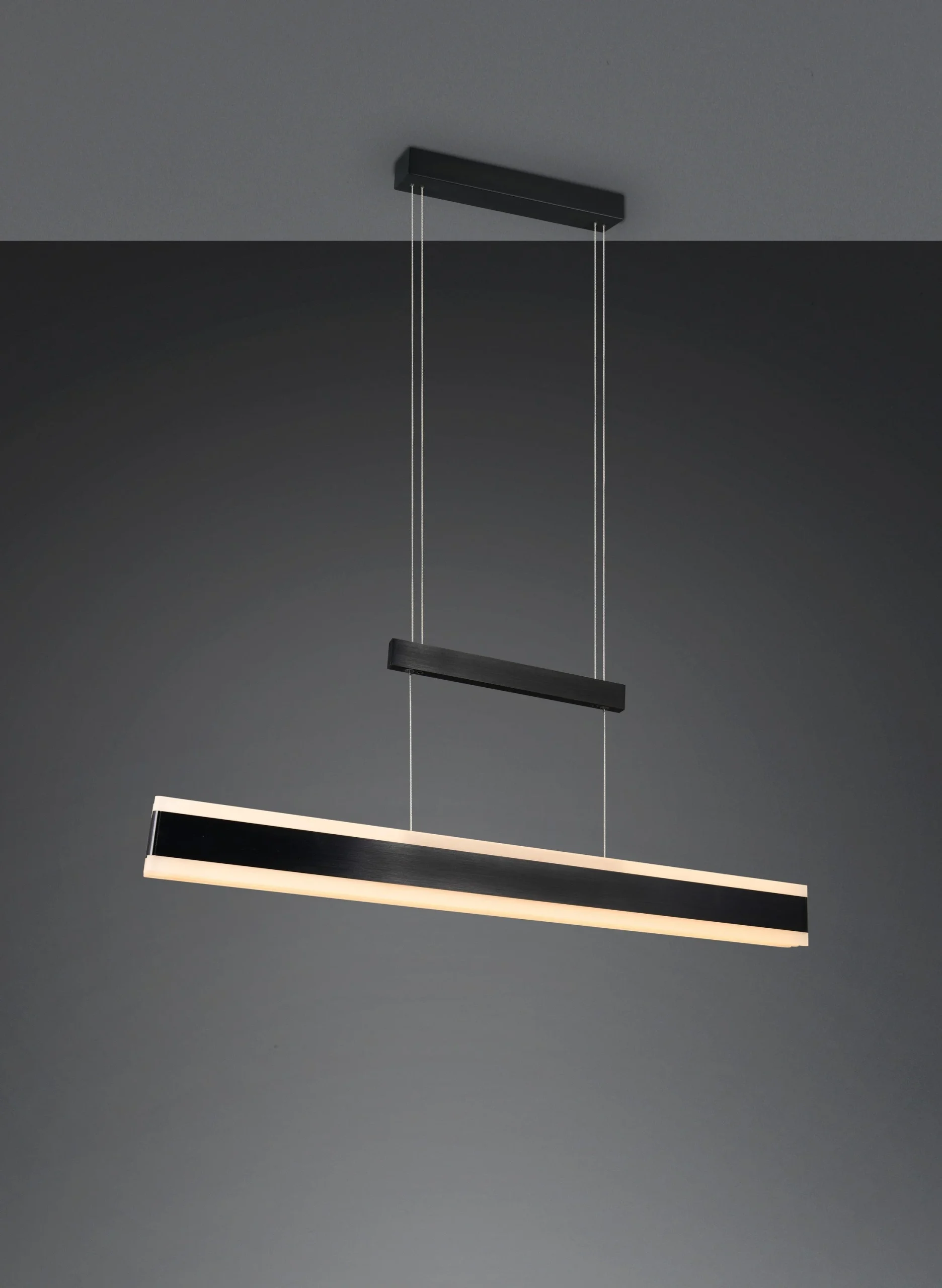 Lámpara colgante Trio Arcola negro mate 152x174cm 2300-4000K regulable 45W 331210332