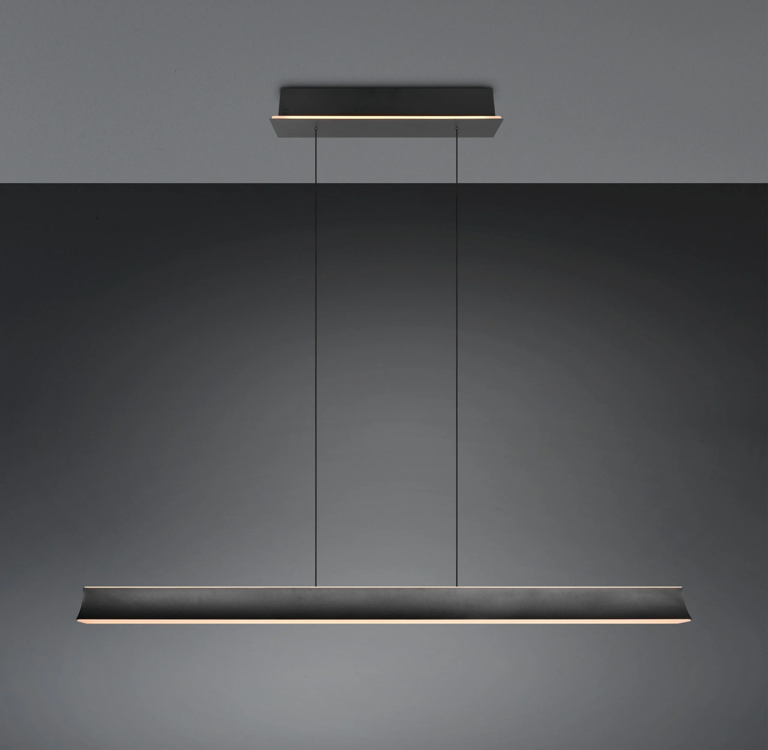 Lámpara colgante Trio Cimolto negro mate 2000-4000K regulable 150x150cm 50W 335719132