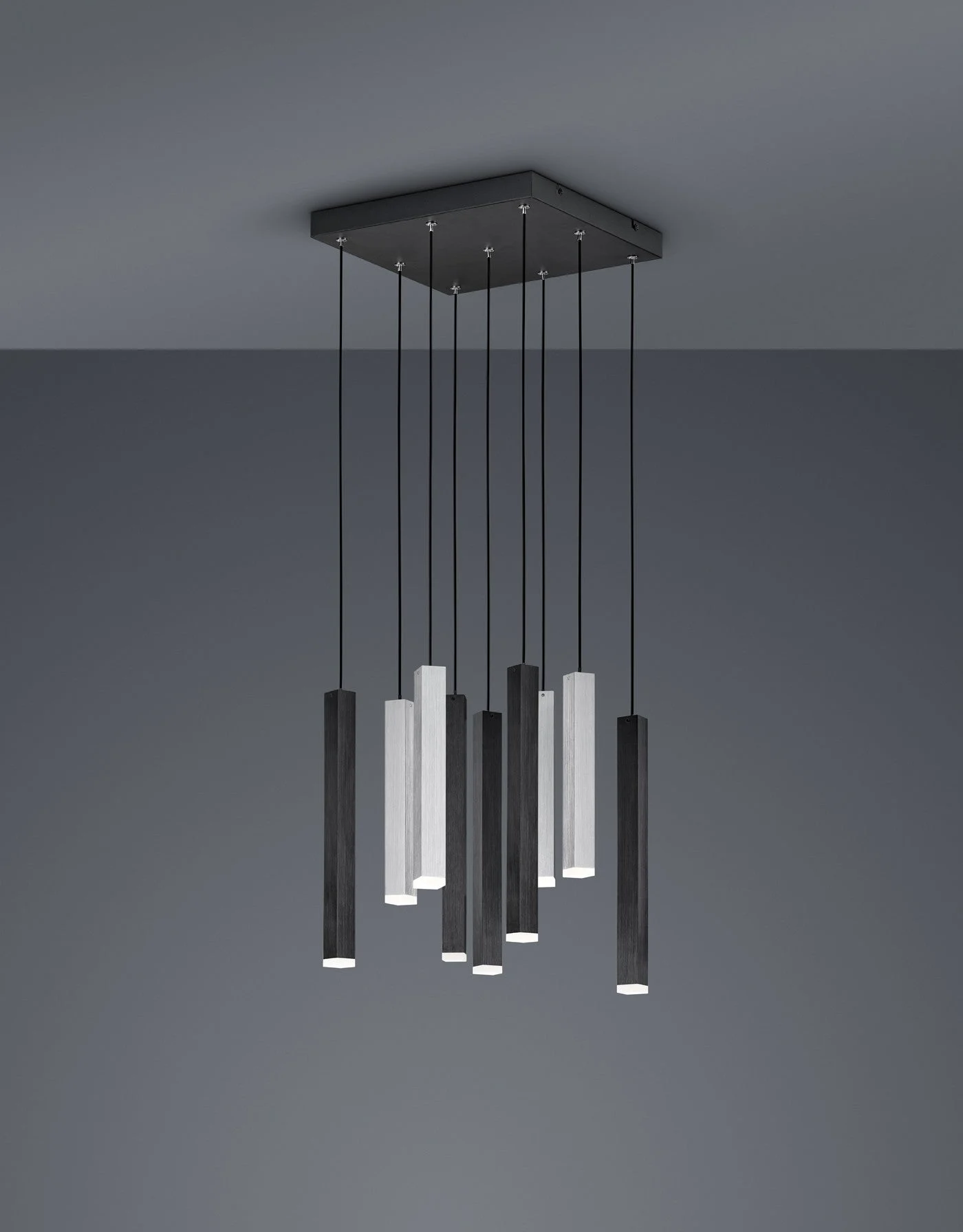 Lámpara colgante Trio Civeto LED negro mate 2000-4000K regulable 35cm 3,5W 373510932