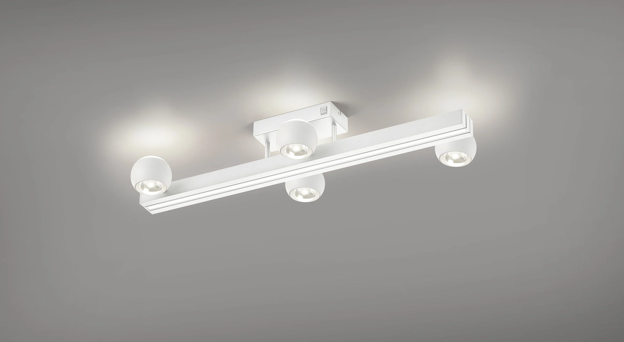 Lámpara de pie Trio Cannon blanco mate 2300-4000K regulable 133x11cm 5W MR64444131
