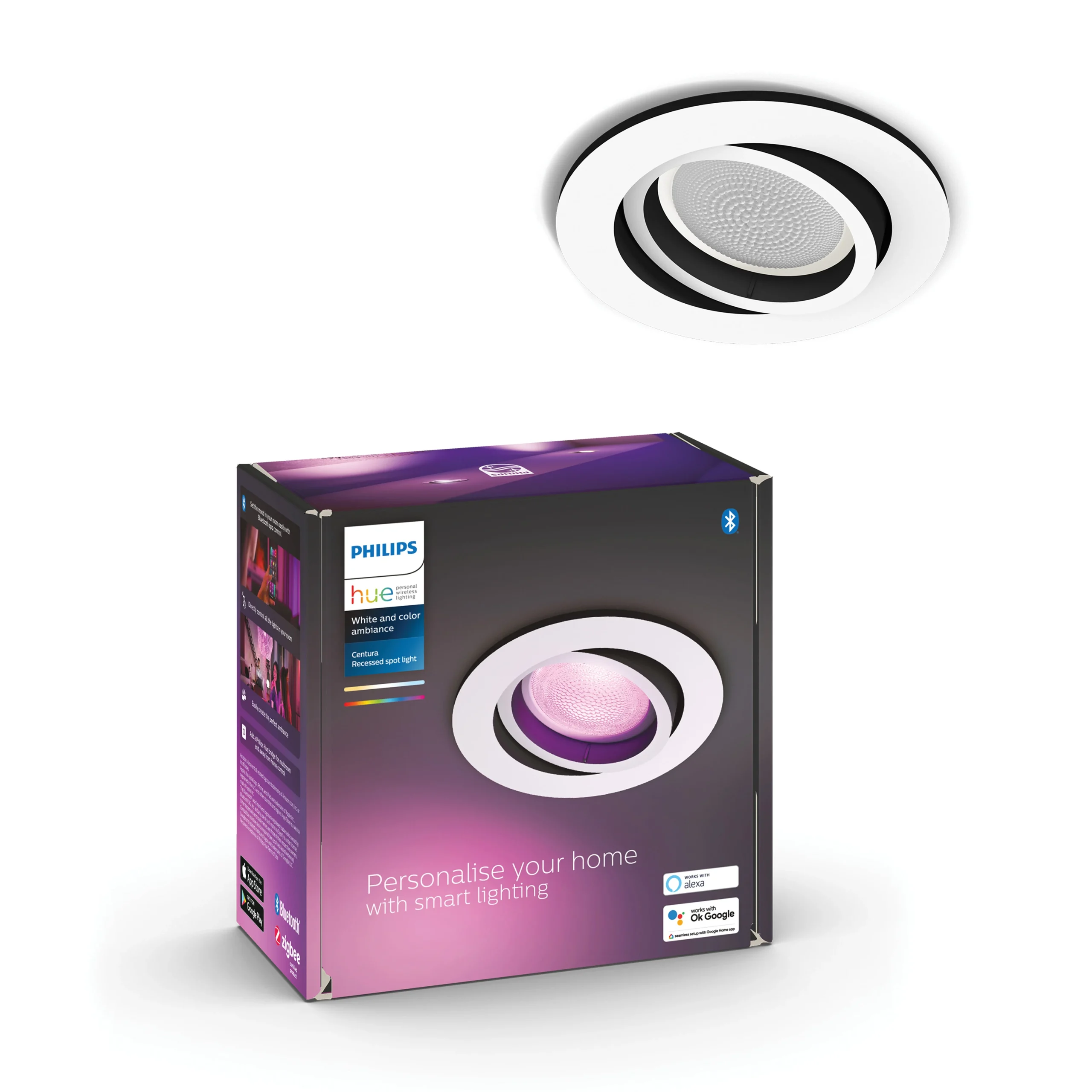 Philips Hue White and Color Ambiance Empotrable centura blanco RGBW 6W 350lm