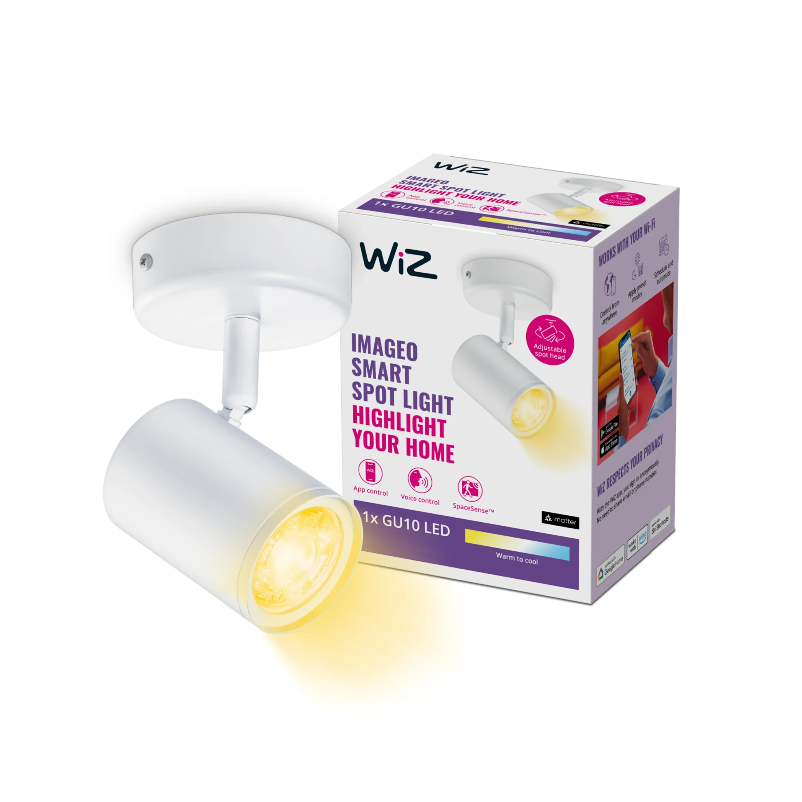 WiZ Foco Imageo 5W 345lm