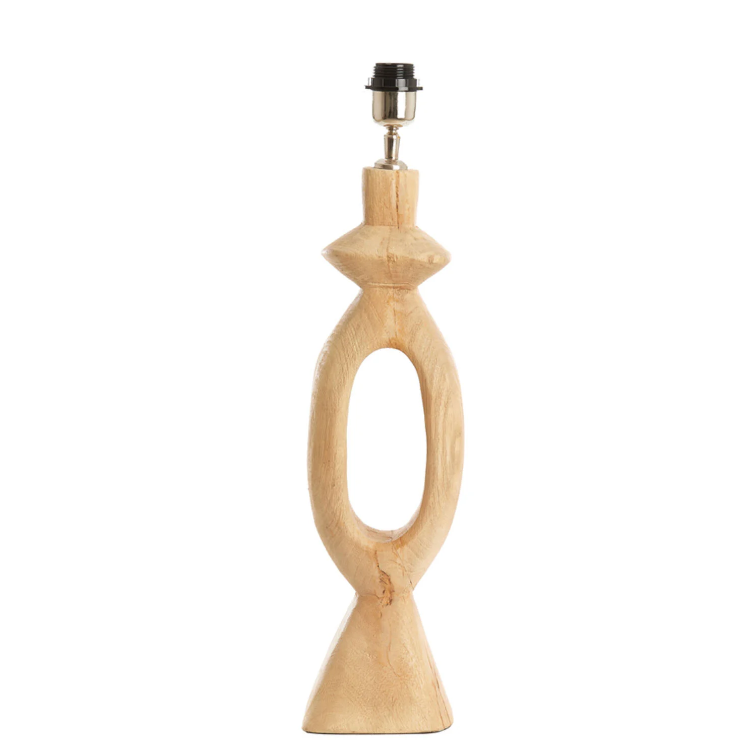 Base de lámpara de madera decorativa Light & Living Django