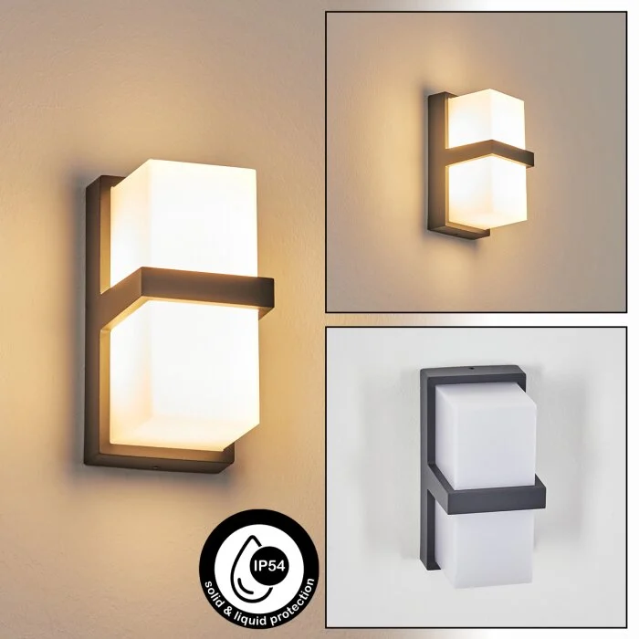 Antua Aplique de exterior, Lámpara Up & Down Antracita, 1 luz