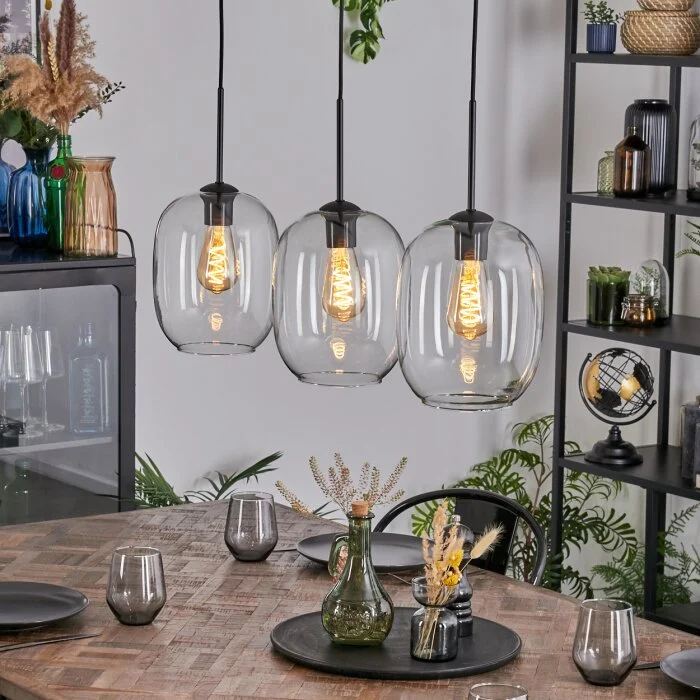 Apedo Lámparas suspendidas, Lámparas colgantes Transparente, 3 luces