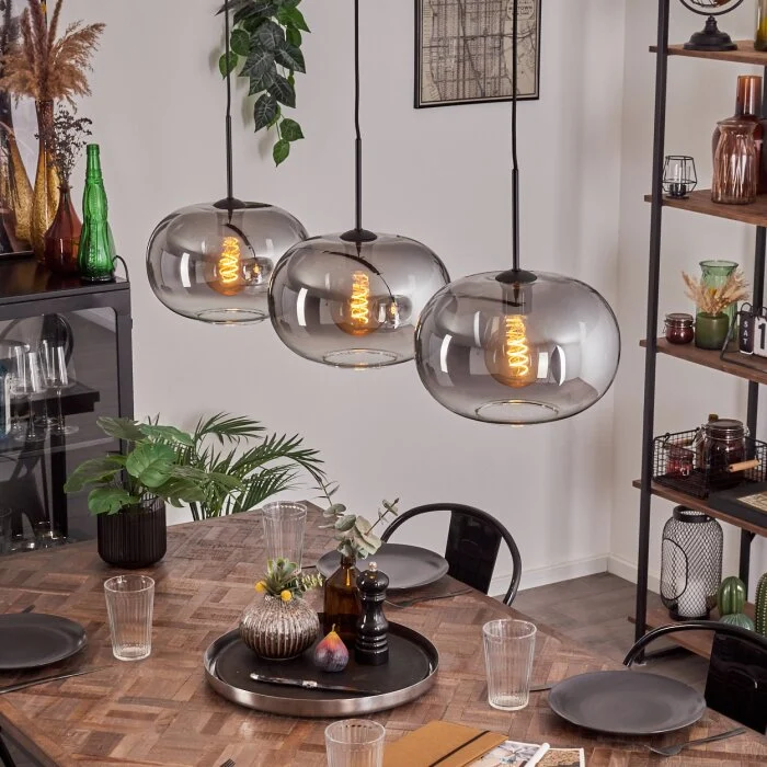 Apedo Lámparas suspendidas Negro, 3 luces