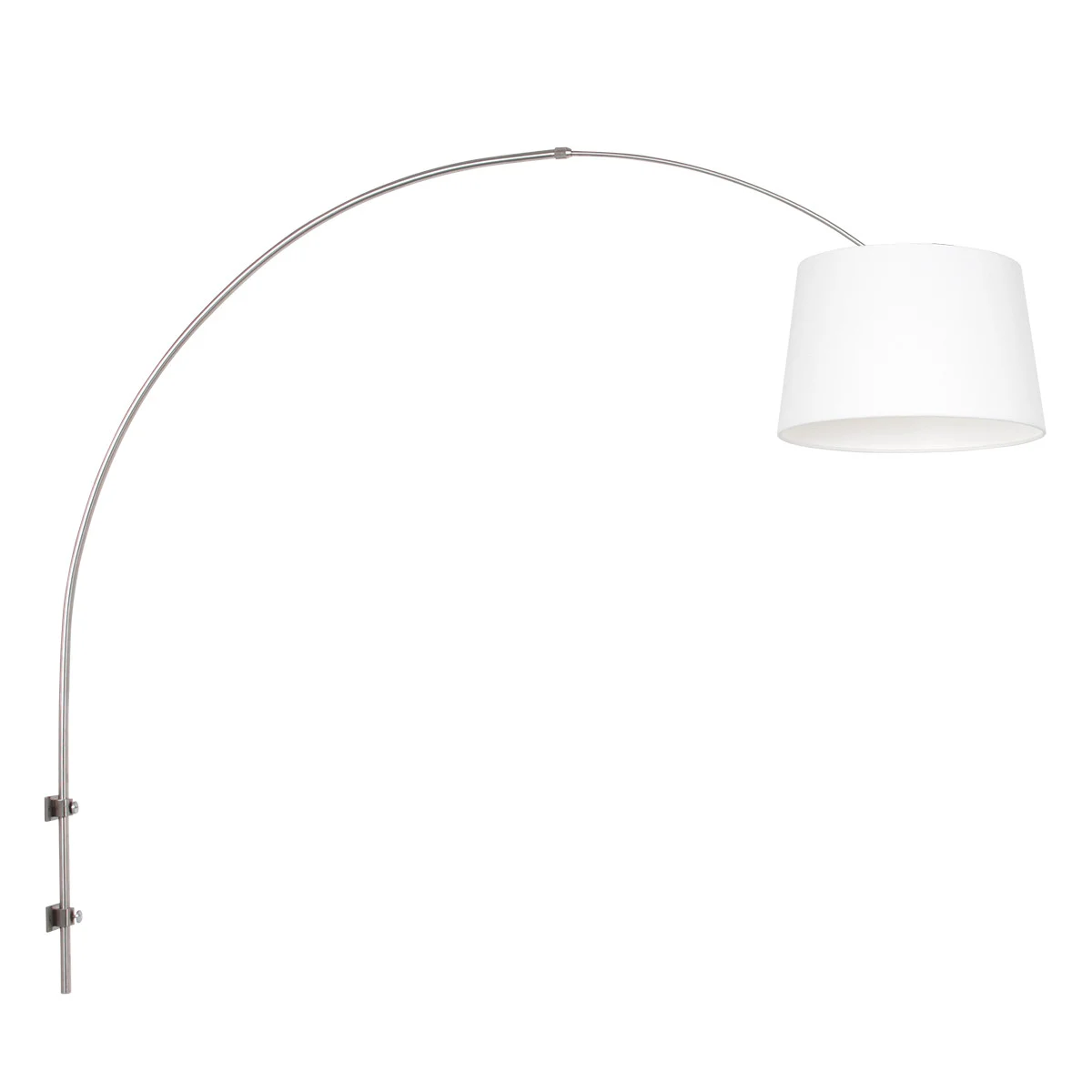 Aplique de arco con pantalla de lino Steinhauer Sparkled Light