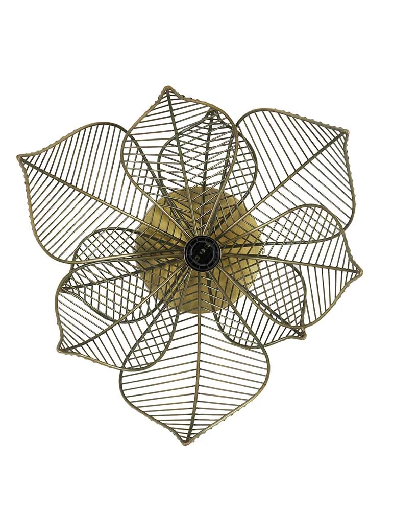 Aplique de pared dorado con pantalla cilíndrica Light & Living Pavas