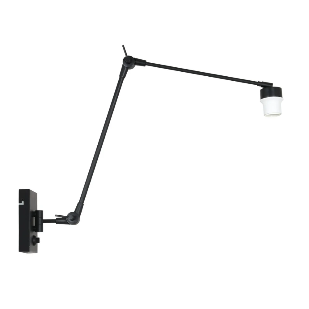 Aplique de pared moderno negro Steinhauer Gramineus