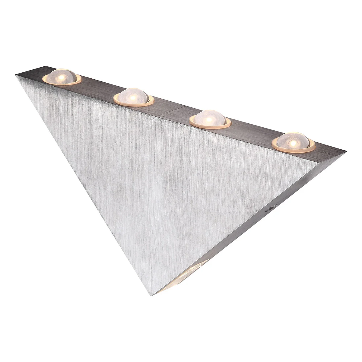 Aplique de pared triangular de acero mate L Globo Gordon