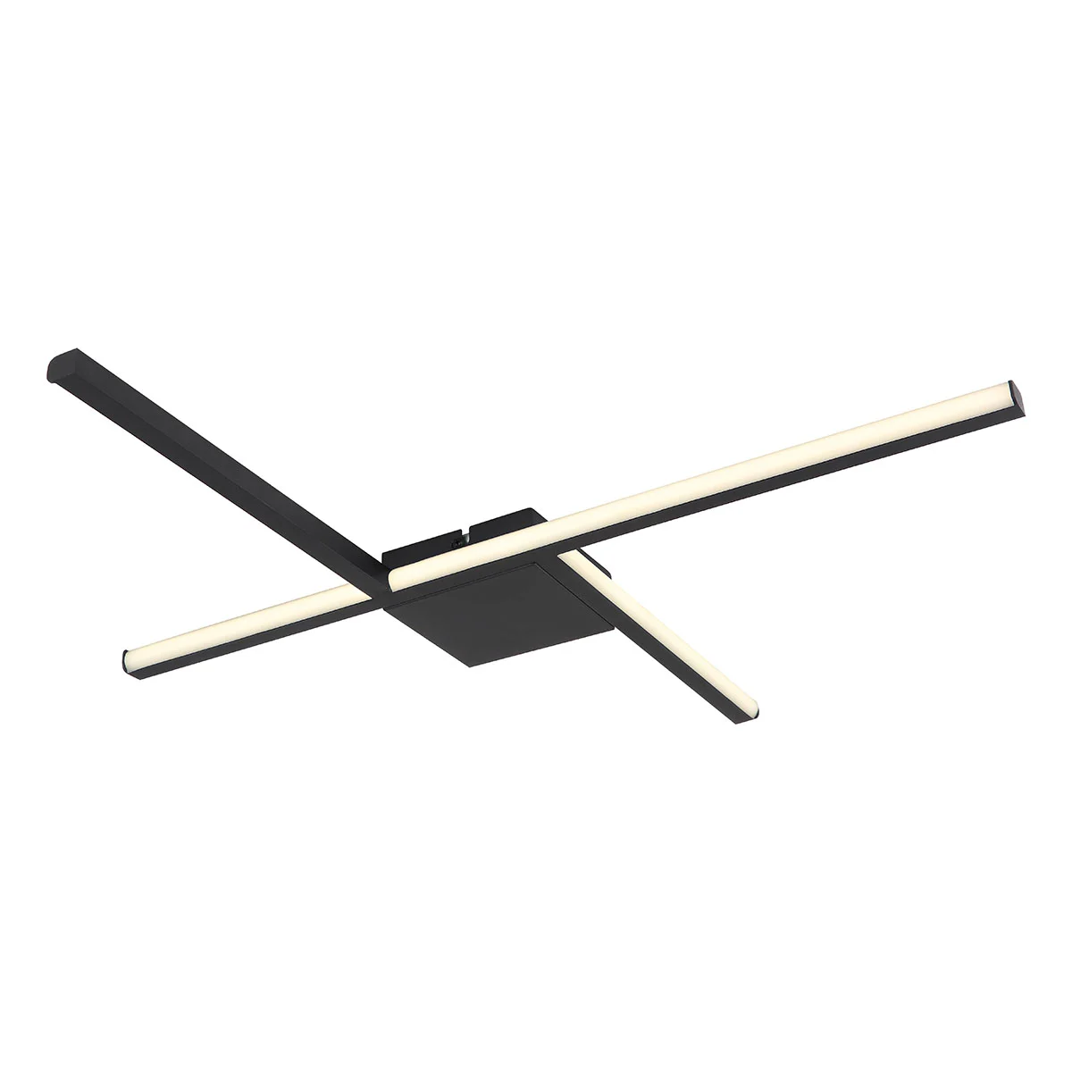 Aplique geométrica negro aluminio Globo Wl Led