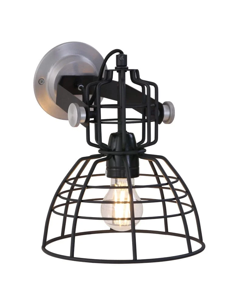 Aplique industrial negro, diseño y tendencia Anne Lighting