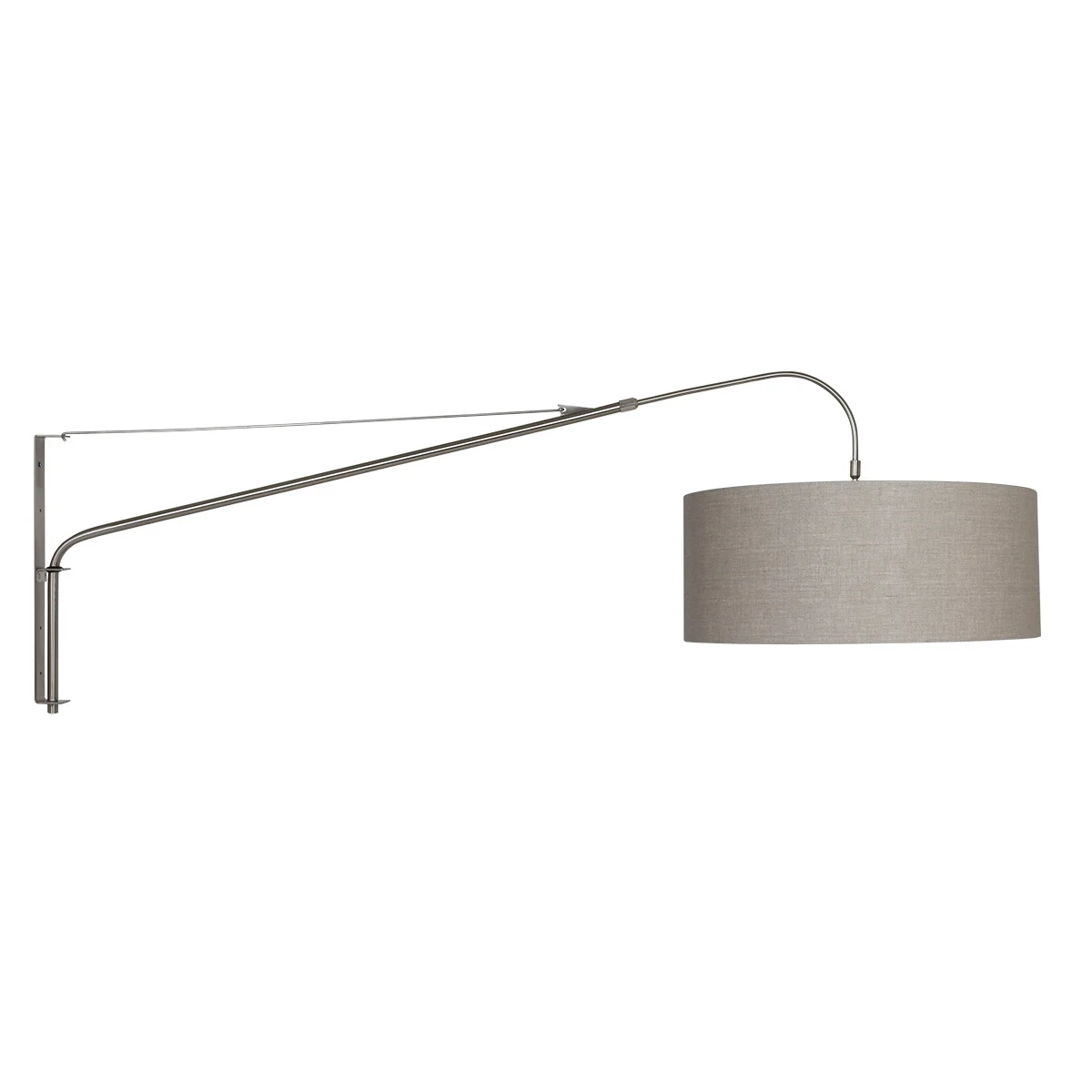 Aplique largo con pantalla beige Steinhauer Gramineus