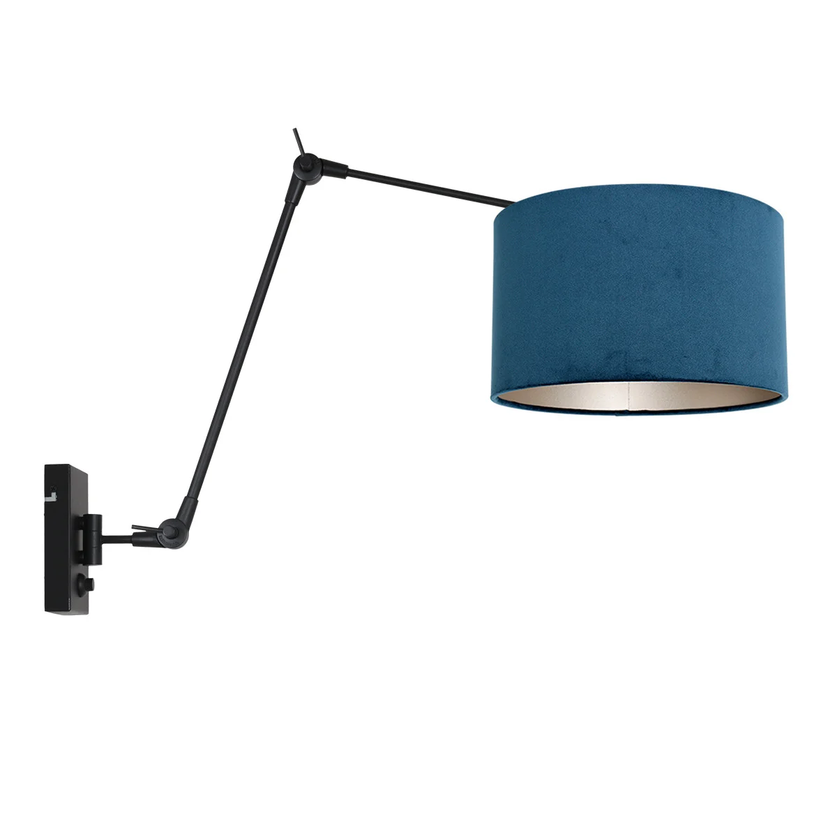 Aplique negro con brazo abatible Steinhauer Prestige Chic azul