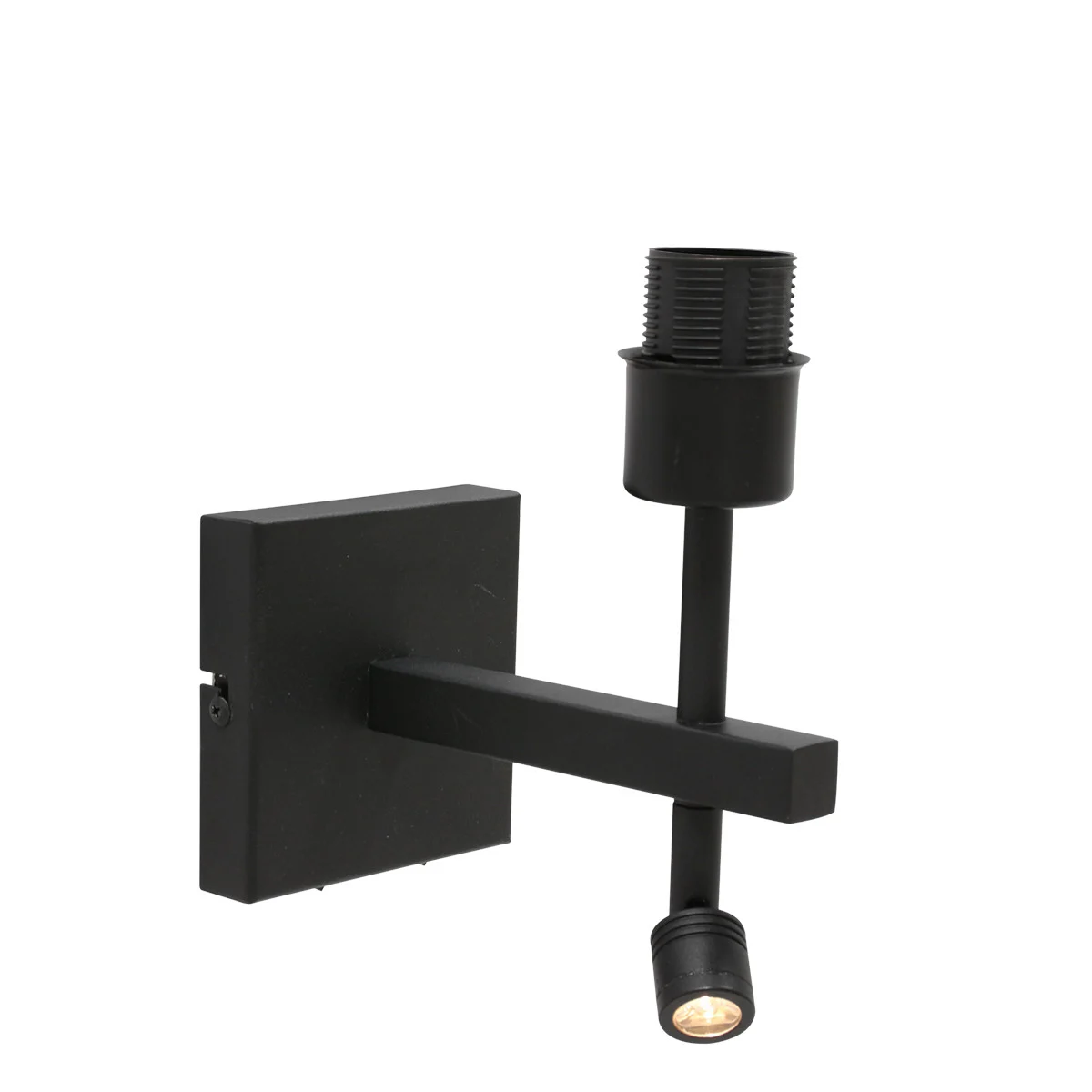 Aplique negro con foco de lectura Steinhauer Stang