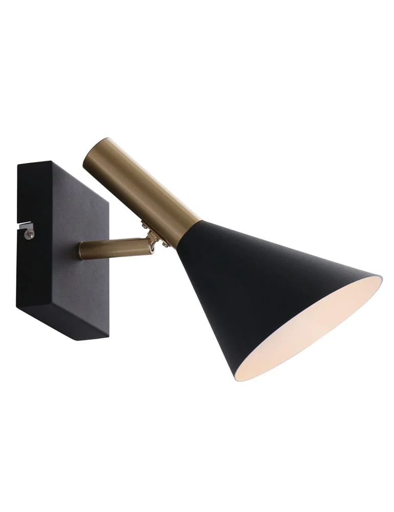 Aplique negro y dorado Anne Lighting Anne’s Choice