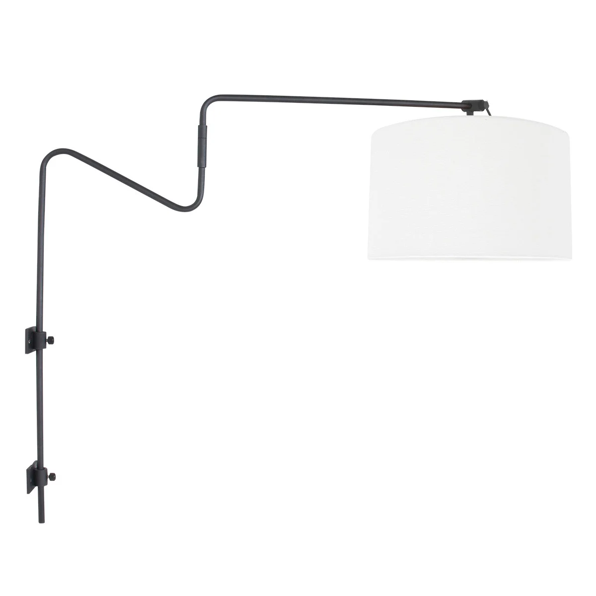 Aplique pantalla blanca Steinhauer Linstrøm blanco y negro