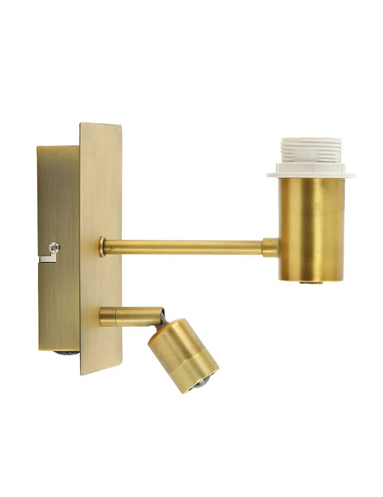 Aplique pared dorado Light & Living Montana bronce