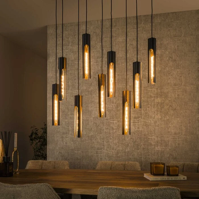 Asila Lámparas colgantes Negro, 9 luces