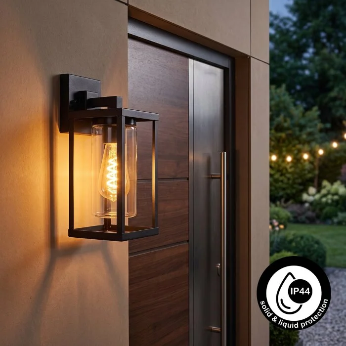 Avete Aplique de exterior Negro, 1 luz