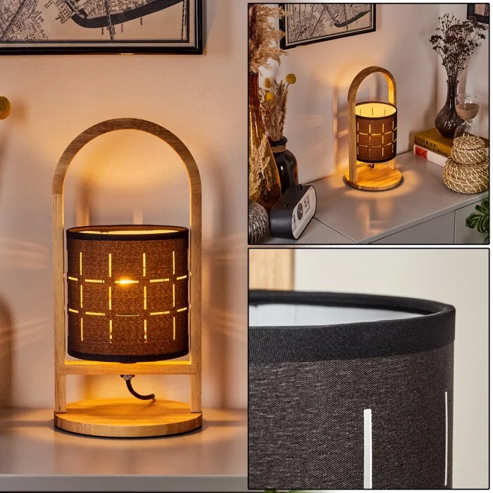Aztec Lámpara de mesa Crudo, 1 luz