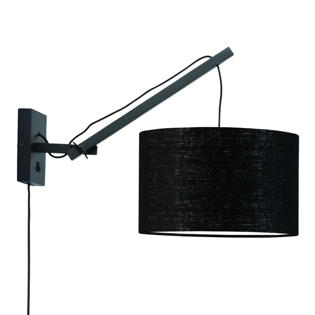 Lámpara de pared negra articulación simple GOOD & MOJO Andes