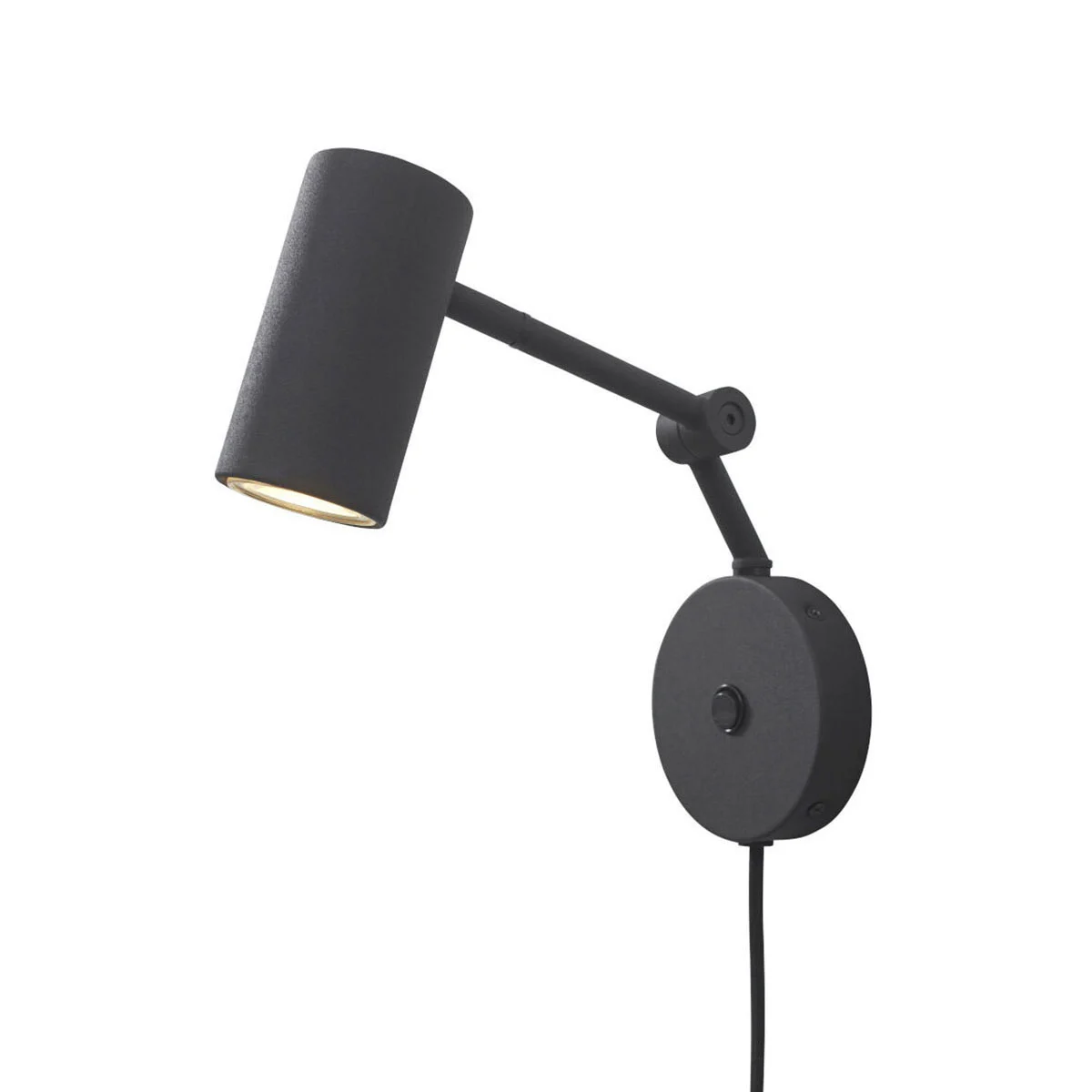 Aplique de pared retro de metal negro It’s About RoMi Montreux