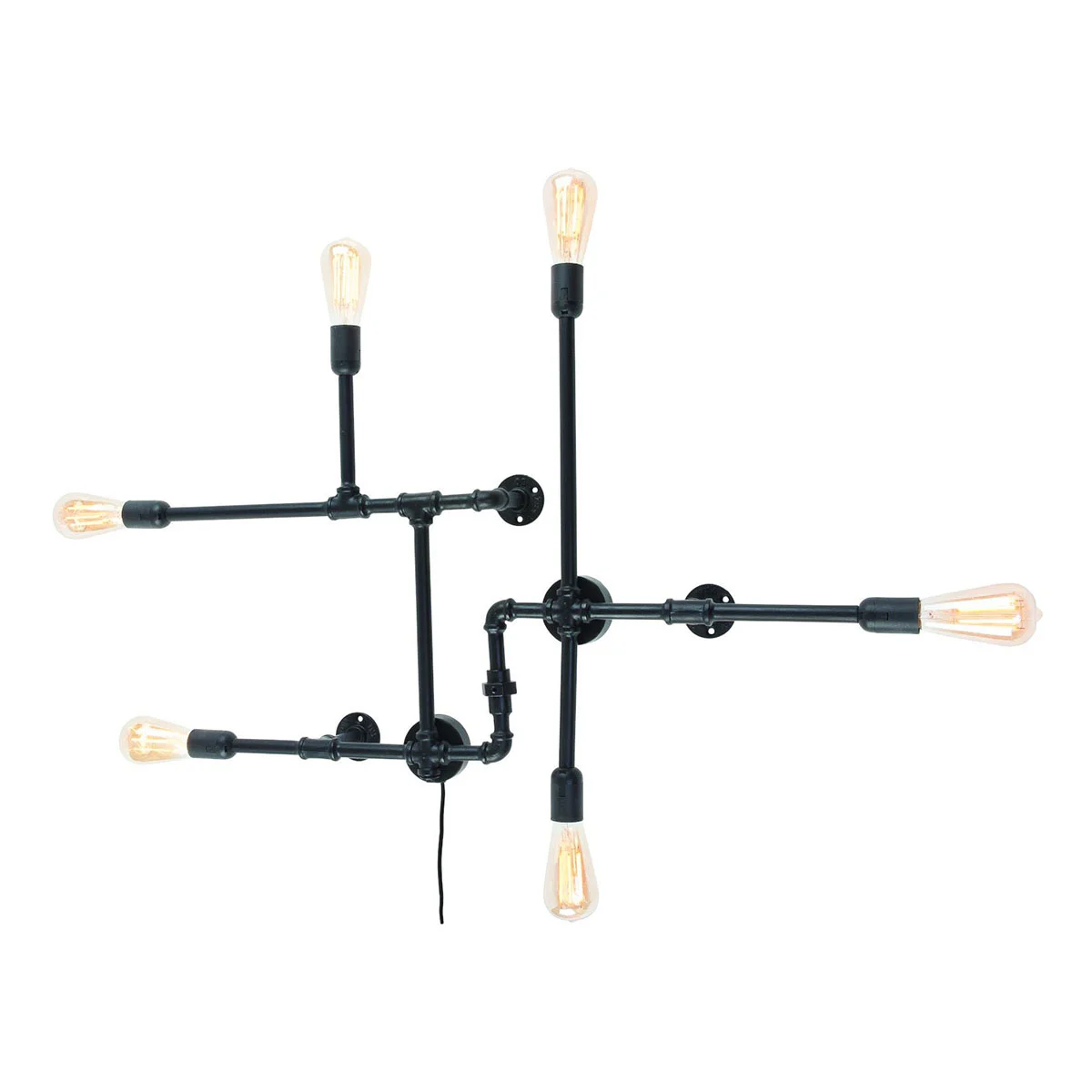 Aplique metálico negro de pared estilo retro Nashville – It’s About RoMi