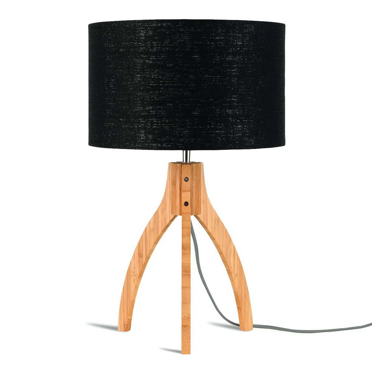 Lámpara de mesa taburete negro alto GOOD & MOJO Annapurna