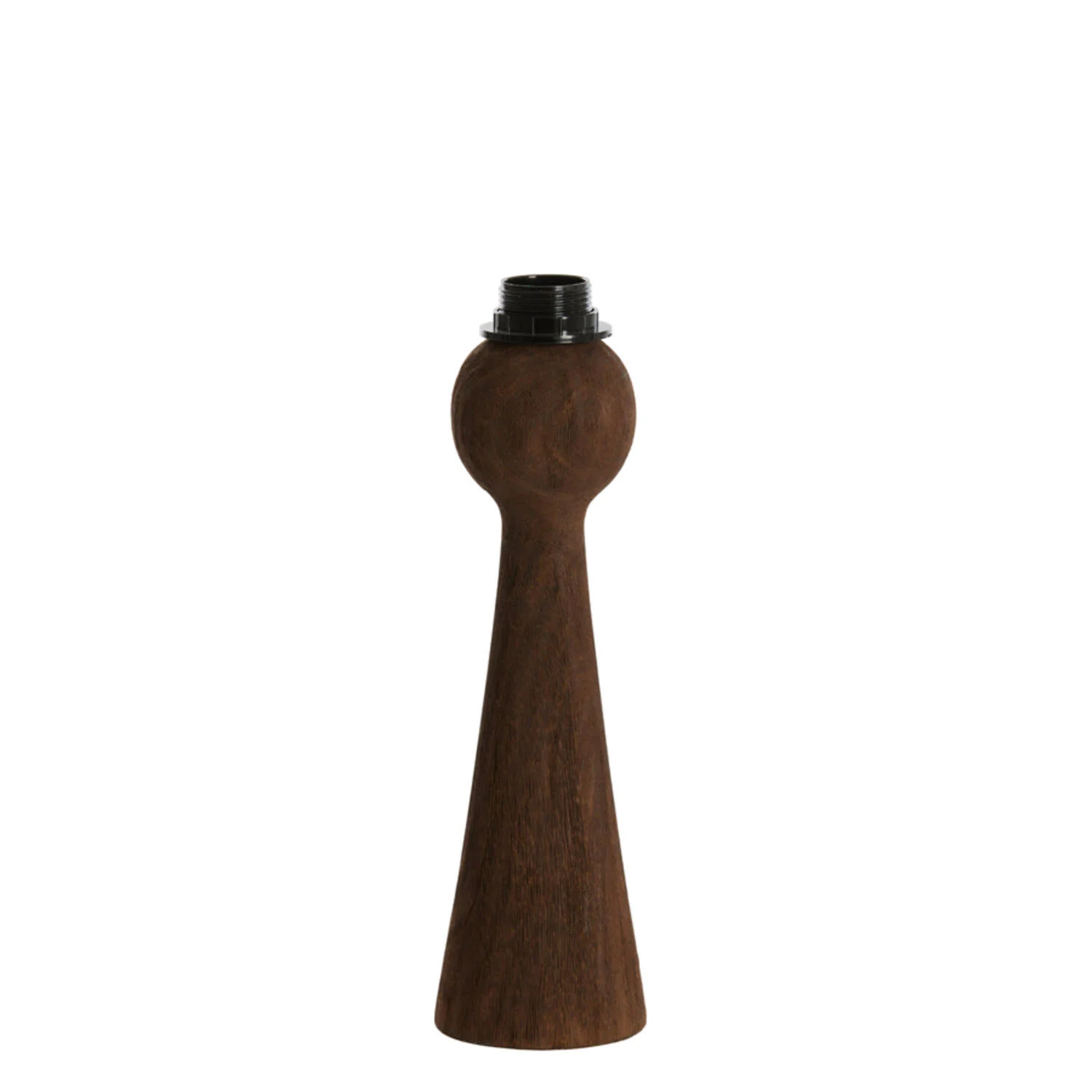 Base de lámpara de madera oscura Light & Living Festina
