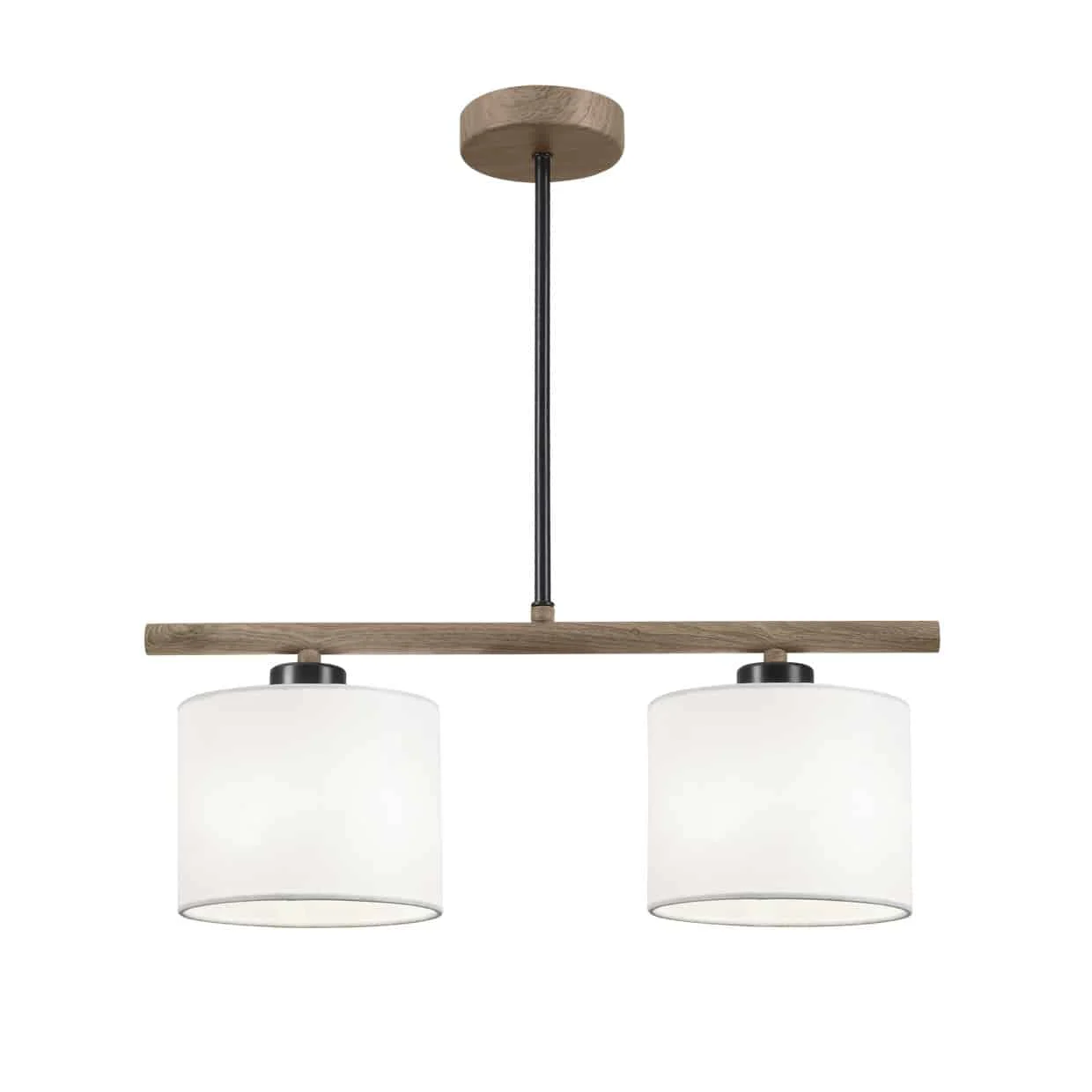 AJP BERTA 60306 BARRA 2L. BERTA NEGRO/MADERA 1 X 60W E-27