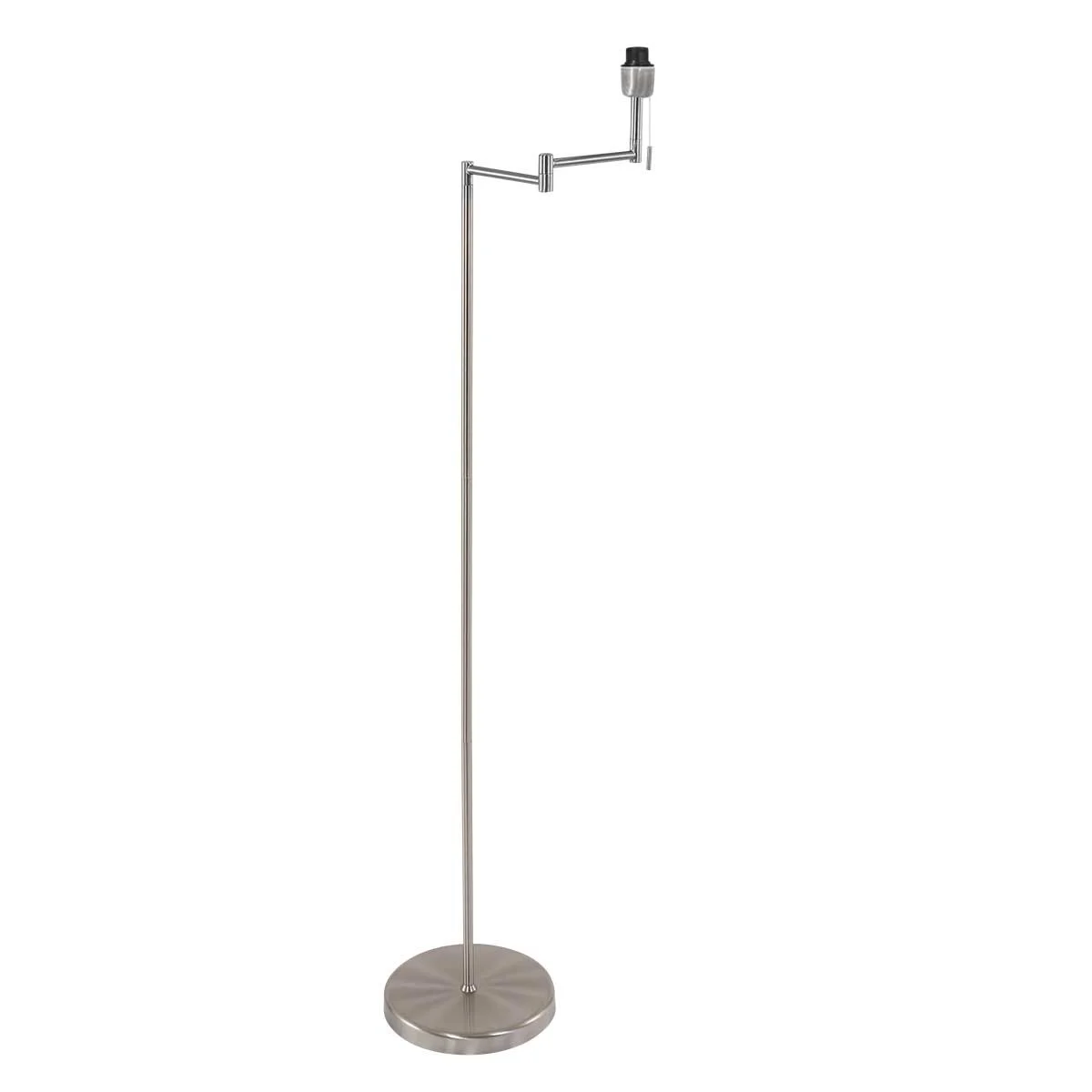 Lámpara de pie minimalista con base de acero cepillado giratoria Mexlite Bella