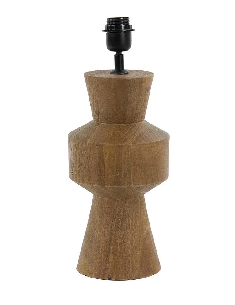 Base lámpara mesa madera Light & Living Gregor marrón