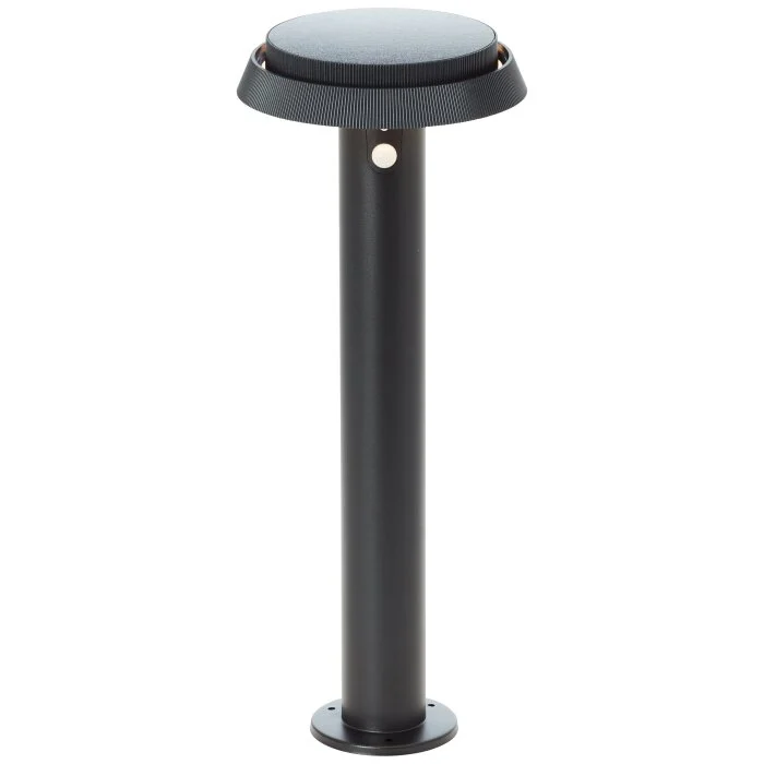 Brilliant Alvero Lámpara de pie para exterior LED Negro, 1 luz, Sensor de movimiento