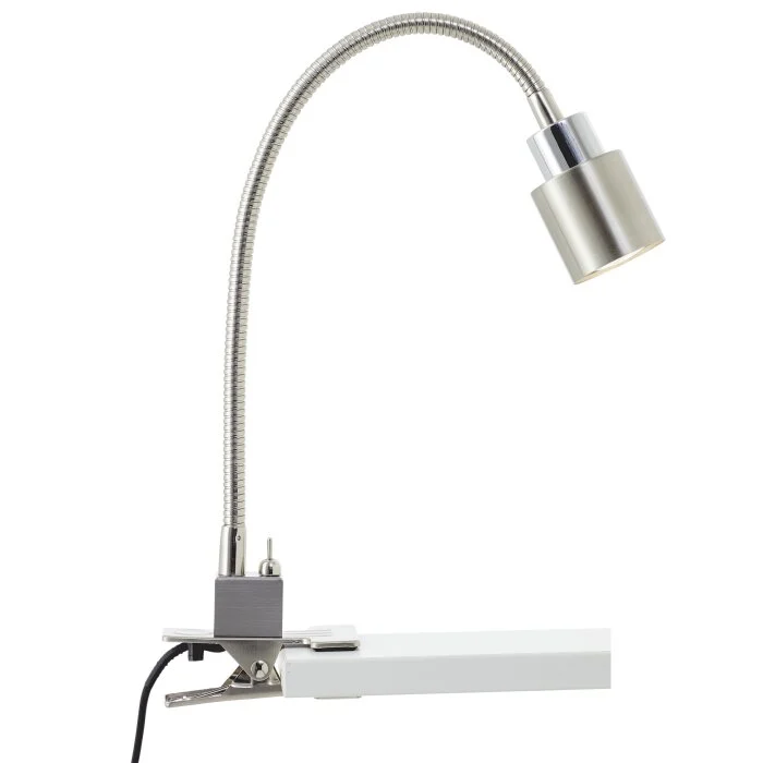 Brilliant Andres Lámpara con pinza LED Plata, 1 luz