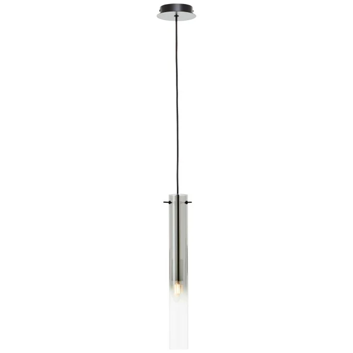 Brilliant Glasini Lámpara Colgante Negro, 1 luz