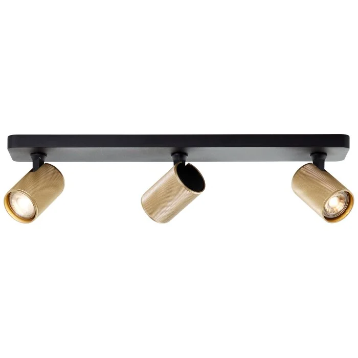 Brilliant Marty Lámpara de Techo Negro, 3 luces