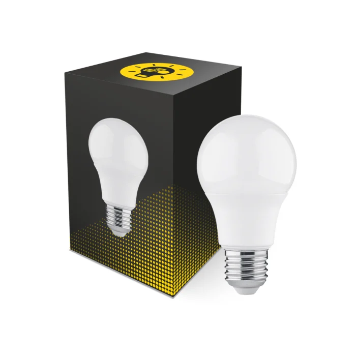 Bright Choice LED Bulbo E27 Pera Mate 4.9W 470lm - 830 Luz Cálida | Reemplazo 40W
