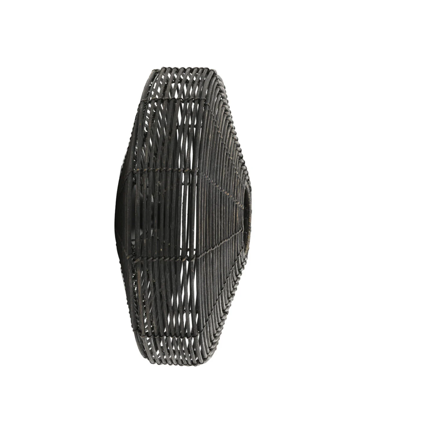 Aplique de pared de ratán negro Light & Living Mataka