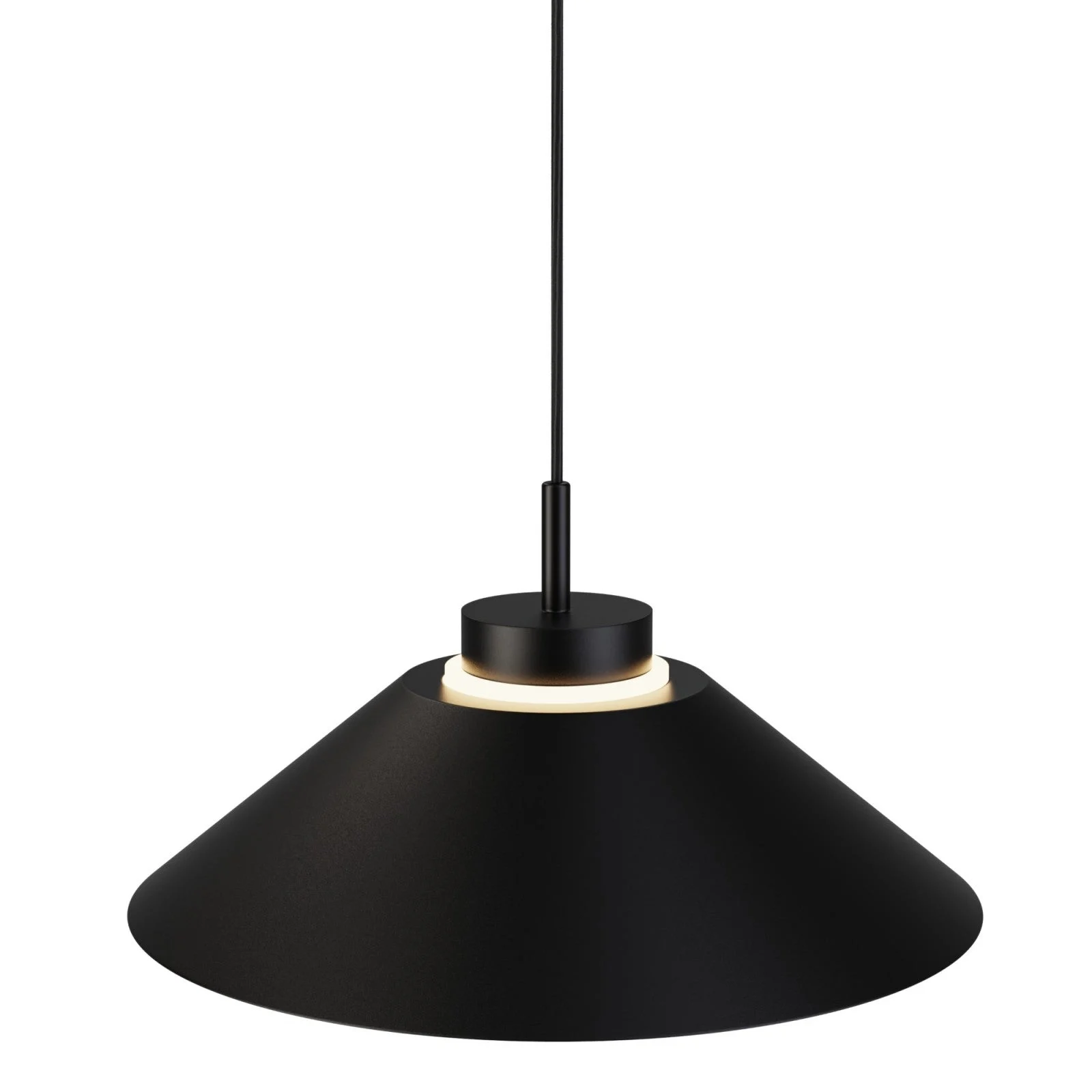 Lámpara de techo colgante Sulion Carmen LED metal CCT Ø45cm 9W